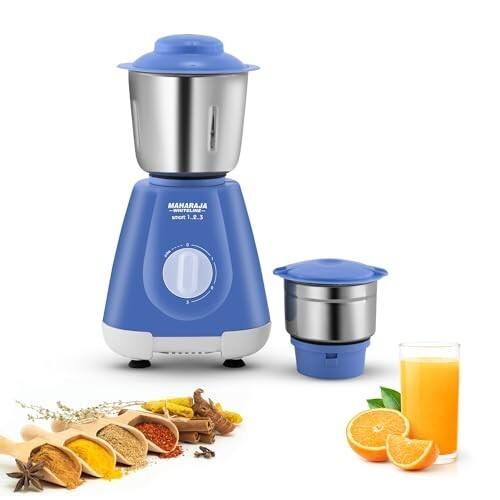 Maharaja Whiteline Smart Mixer Grinder | 500-watt  |Blue