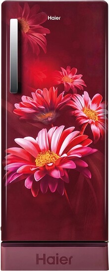 Haier 190 L Direct Cool Single Door 5 Star Refrigerator with Base Drawer (Red Hilton, HRD-2115PRH-N)