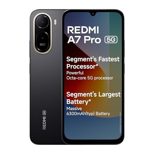 27% off on - REDMI A7 Pro 5G (Black, 4GB RAM, 64GB Storage) | Segment's Fastest Processor  - Rs. 11640