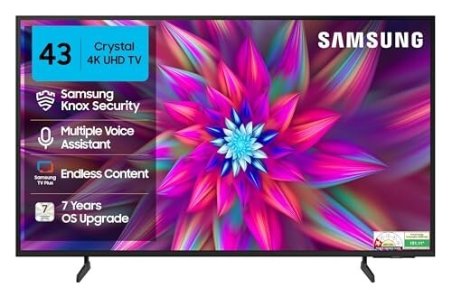 Samsung 108 cm (43 inches) Crystal 4K Vista Pro Ultra HD Smart LED TV
