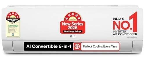 LG 1.5 Ton 5 Star,New star rated, Smart Inverter Split AC