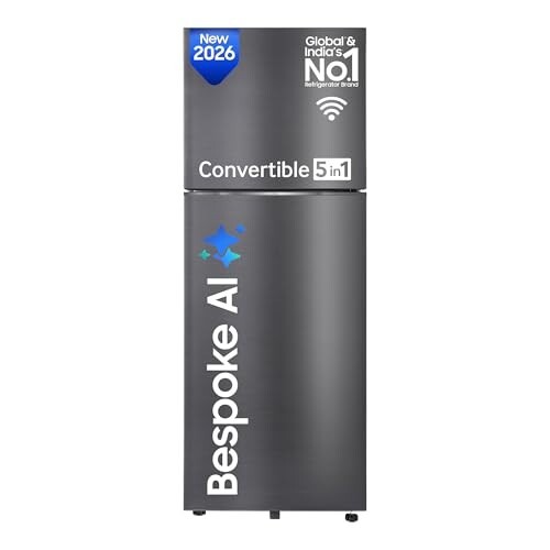 Samsung 419 L, 3 Star, Convertible 5-in-1, Digital Inverter, Frost Free Double Door Refrigerator 