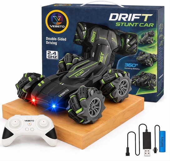 VEBETO Remote Control Drift Stunt Car Toy | 1 Year Warranty | 4x4 RC Car for Kids & Adult