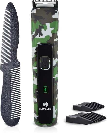 HAVELLS bt5113c Trimmer 120 min  Runtime 9 Length Settings (Green)