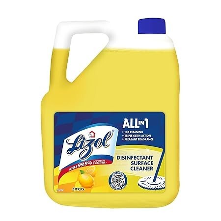 Lizol Disinfectant Surface Cleaner, Citrus - 5 L