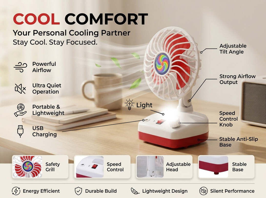 Gadgetlane -Rechargeable High-Speed Fan with Emergency Light-BM @379 over gadgetlane using discount coupon from bhim