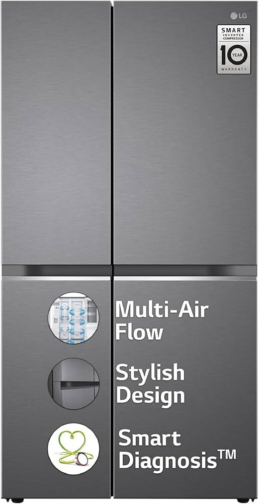 LG 655L Frost-Free Smart Inverter Double Door Side-By-Side Refrigerator
