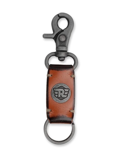 Royal Enfield Leather Key Chain Tan (RLCKCH000007), Multicolor