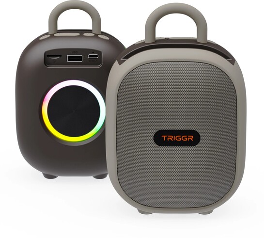 TRIGGR Roar 12 Portable BT, V5.3, FM Mode, Rubber Finish, 8 Hr Pl...more