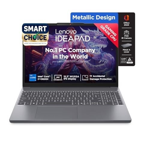 Lenovo Smartchoice Ideapad Slim 3, 13th Gen Intel Core i7 13620H, 16GB RAM