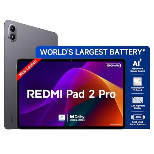 Redmi Pad 2 Pro [Smartchoice] | 12000mAh | Snapdragon 7s Gen 4