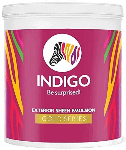 Indigo Exterior Sheen Emulsion Gold Series– 10 L Brilliant White