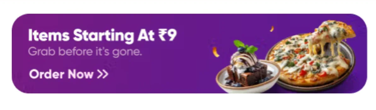 Loot deal . - Get items at 9 and free delivery on specific account from jio hotstar on swiggy ..Also get 50 free cash  ( account specific)