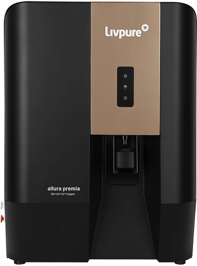 Livpure Liv-Allura Premia 7 L RO + UV + UF + Copper Water Purifier  (Black)