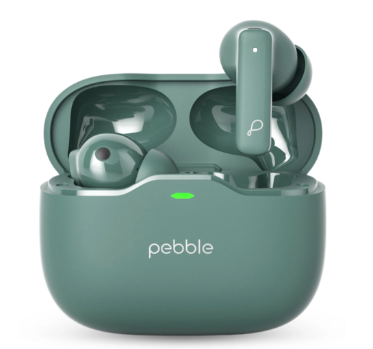 Pebble BlissBuds Ultra with Deep Bass, ANC, ENC Quad Mic, Dual Pairing, Clear Voice Bluetooth Gaming Headset on Flipkart