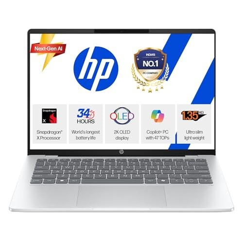 HP OmniBook 5 OLED (Previously Pavilion) (16GB LPDDR5x, 1TB SSD) AI Laptop