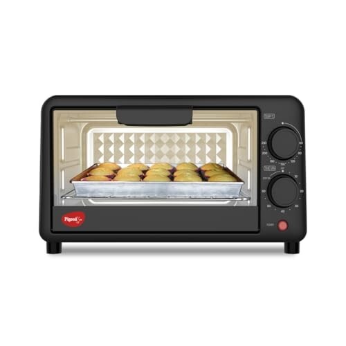 Pigeon Oven Toaster Grill (12381) 9 Liters OTG Without Rotisserie for Oven Toaster (Grey)