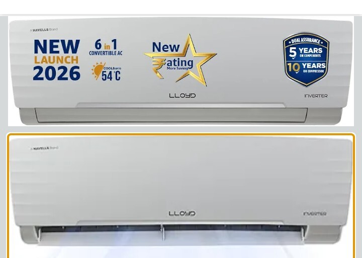 Lloyd 1.5 Ton 3 Star Inverter Split AC, 2026 New Star Rated 
