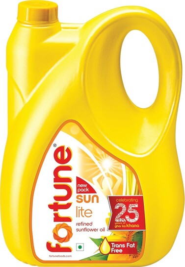 (Amazon Now) Fortune Sunlite Refined Sunflower Oil, 4.35 Kg Jar