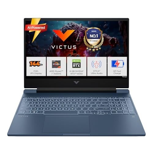 HP Victus, AMD Ryzen 7 7445HS, 6GB RTX 4050, 16GB DDR5(Upgradeable ...