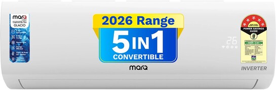 MarQ by Flipkart 2026 Model 1.5 Ton 5 Star Split Inverter 5-in-1 Convertible with Turbo Cool Technology AC (155IPG26WQ, White)