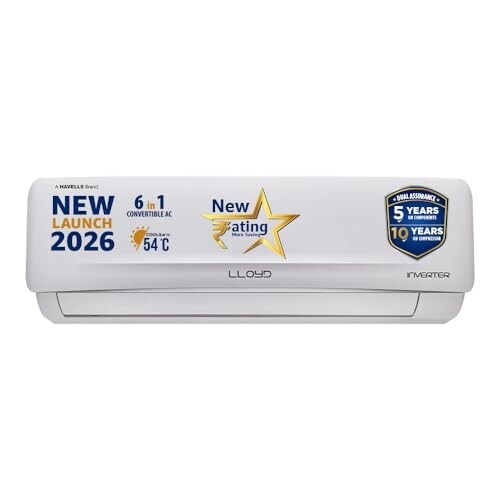 Lloyd 2 Ton 3 Star Inverter Split AC, 2026 New Star Rated 