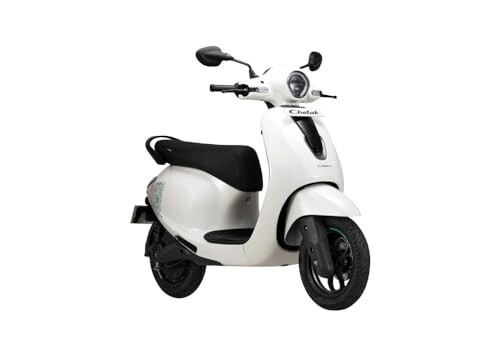 Chetak C2501 by Bajaj Auto High Speed Electric Scooter with charger - Moon White - Ex-Showroom