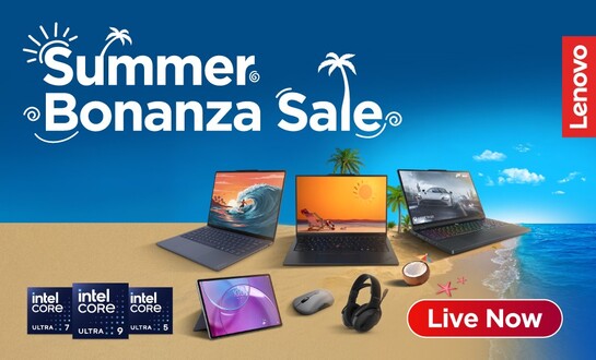 Lenovo Summer Sale - ANY credit card & Get assured cashback up to ₹20,000 + up to Rs.15,000 Exchange Bonus + up to ₹15,000 discount on Customized PCs