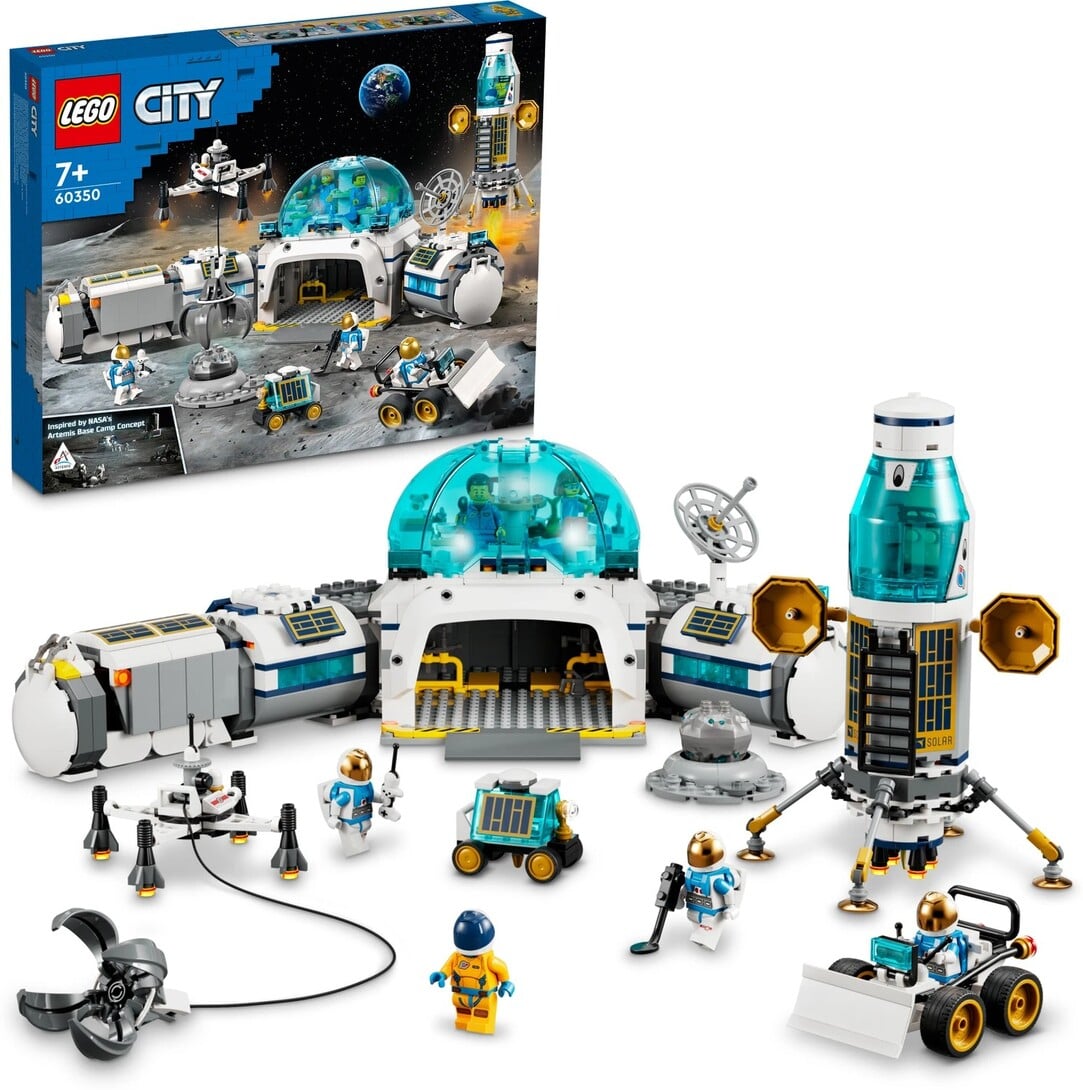 LEGO City Lunar Research Base 60350 Building Kit (786 Pieces) (Multicolor)