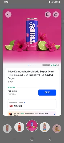 Kombucha at Rs. 29