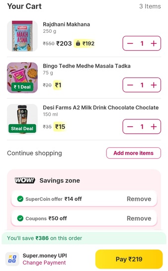 250gm Makhana at just Rs. 203