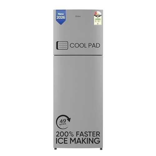 Haier 240L Frost Free Double Door 2 Star Refrigerator with Freezer at Top