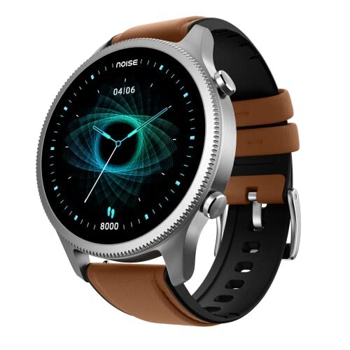 NoiseFit Halo 1.43" AMOLED Display, Bluetooth Smart Watch (Vintage Brown)
