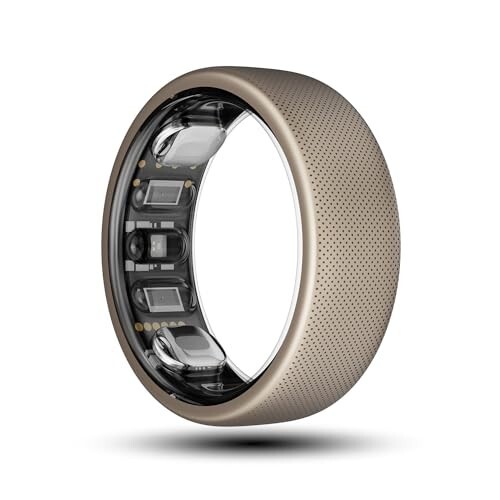 Amazfit Helio Smart Ring, Wearable Fitness Tracker, Sleep Heart Rate Health Monitor, No App Subscription, 4 Days Battery Life, Fast Wireless Charging, 10 ATM Water-Resistance (Size 8)