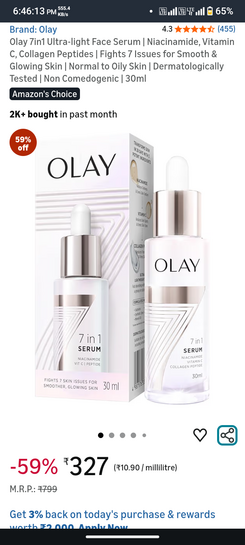 Olay 7in1 Ultra-light Face Serum