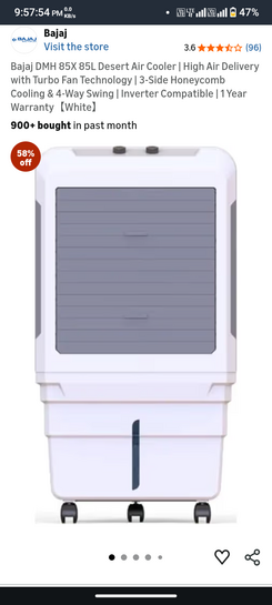 Bajaj DMH 85X 85L Desert Air Cooler 