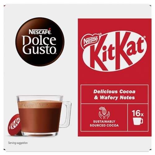 KitKat Dolce Gusto KitKat Hot Chocolate Pods 256g Box By COUGAR