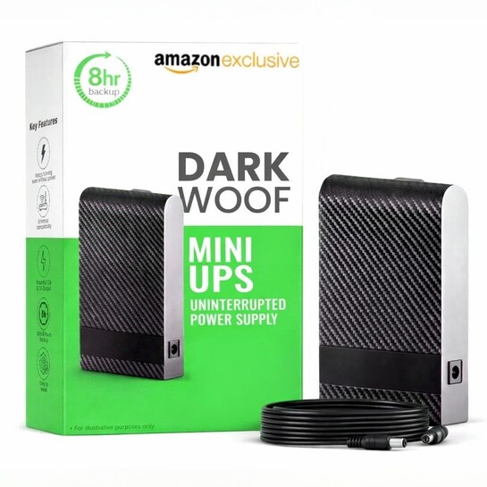 Mini Router UPS 12V WiFi Backup | 8 Hours Backup | Surge Protection | Plug & Play