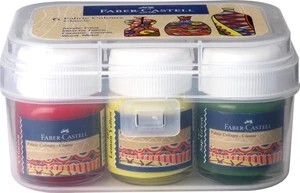 FABER-CASTELL Fabric Colors 10ML (Set of 6, Multicolor)