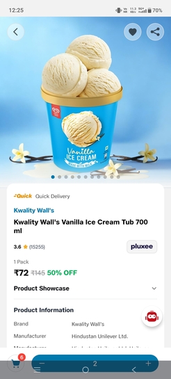 Kwality Wall's @60% off