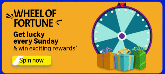 Amazon Wheel of fortune spin and win