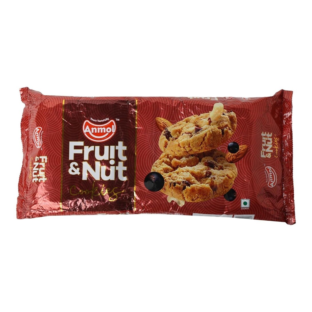 (Amazon Now) Anmol Fruit & Nut Cookies, 500 gm/450 gm