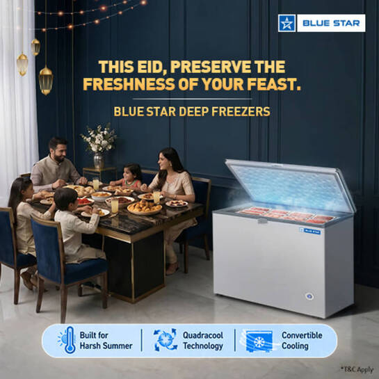this Eid preserve the freshness of your feast with Bluestar deep freezers