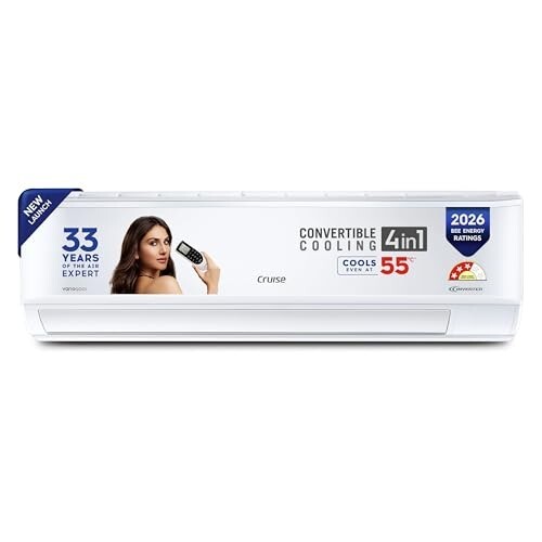 Cruise 2 Ton 3 Star, New star rated,Inverter Split AC with 7-Stage Air Filtration