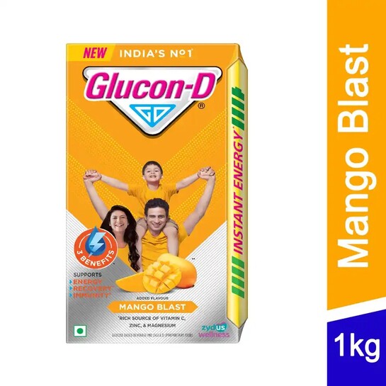 Zepto : Glucon-D Mango Blast Energy Drink Mix 1kg (Location Specific)