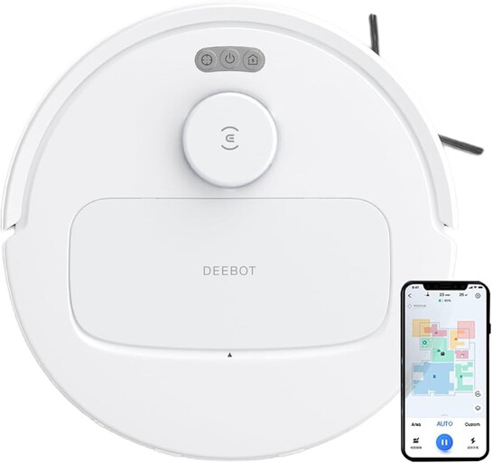 ECOVACS DEEBOT N30 White 2 in 1 Robot Vacuum Cleaner