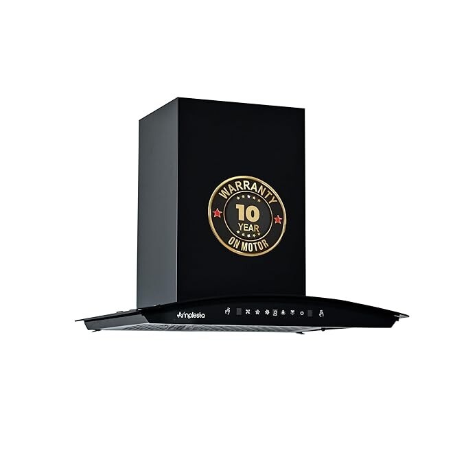 Amplesta Stella 60CM Chimney for Kitchen (Stella MS A C FL 60 BK)