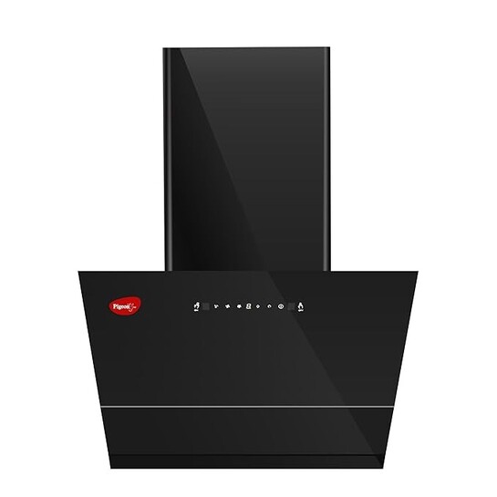 Pigeon Xtreme DLX 60 cm Inclined Kitchen Chimney 1500 m3/hr suction |Touch & Gesture Control | Heat Auto Clean | 7 years warranty on motor| (Black)