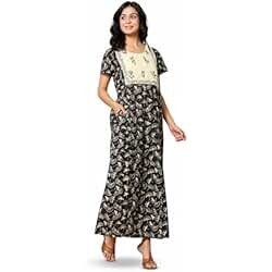 Amazon.in : upto 85% off on Fabme Women's Satin Floor Length Night Dress Nighty