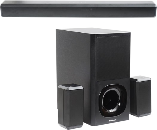 Panasonic 400W 5.1 Ch Sound Bar with 3D Surround Sound Speaker System, Dolby Digital Plus